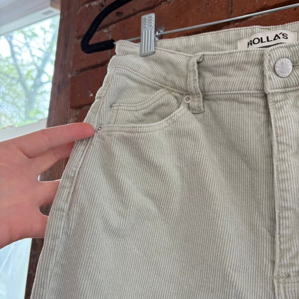 Rolla's Eastcoast Corduroy Flares Seafoam Green Sz 27 - Picture 3 of 10
